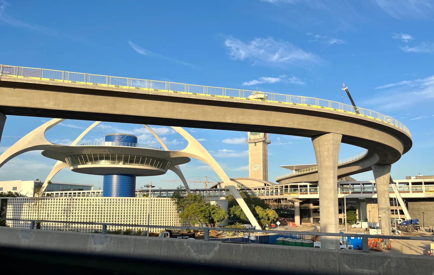 Theme Building and elevated roadway at Los Angeles International Airport